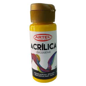 Artel Acrílico decorativo 60ml color 704 amarillo
