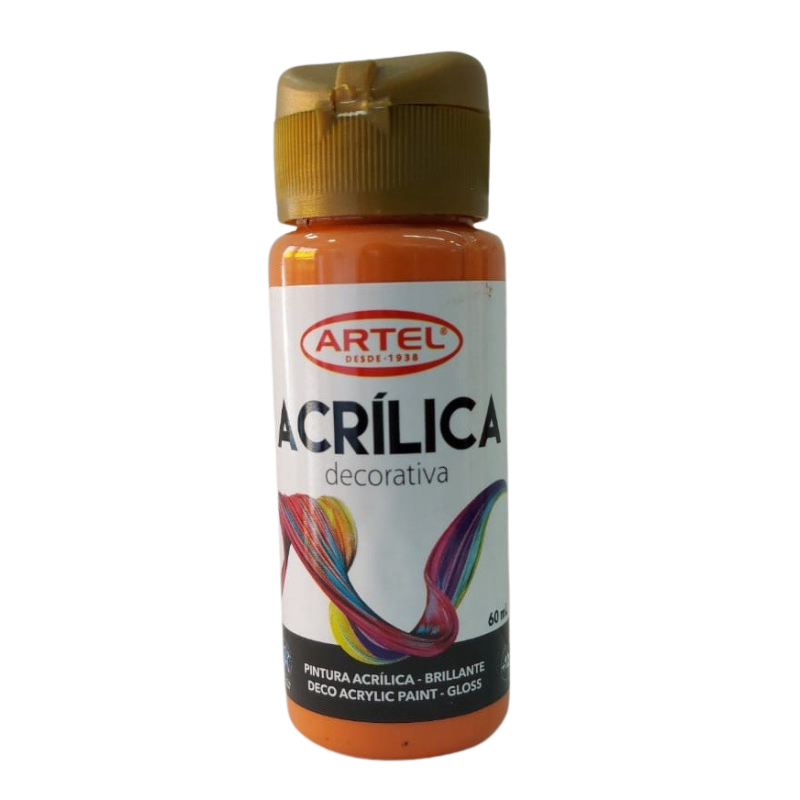 Artel Acrílico decorativo 60ml color 770 anaranjado