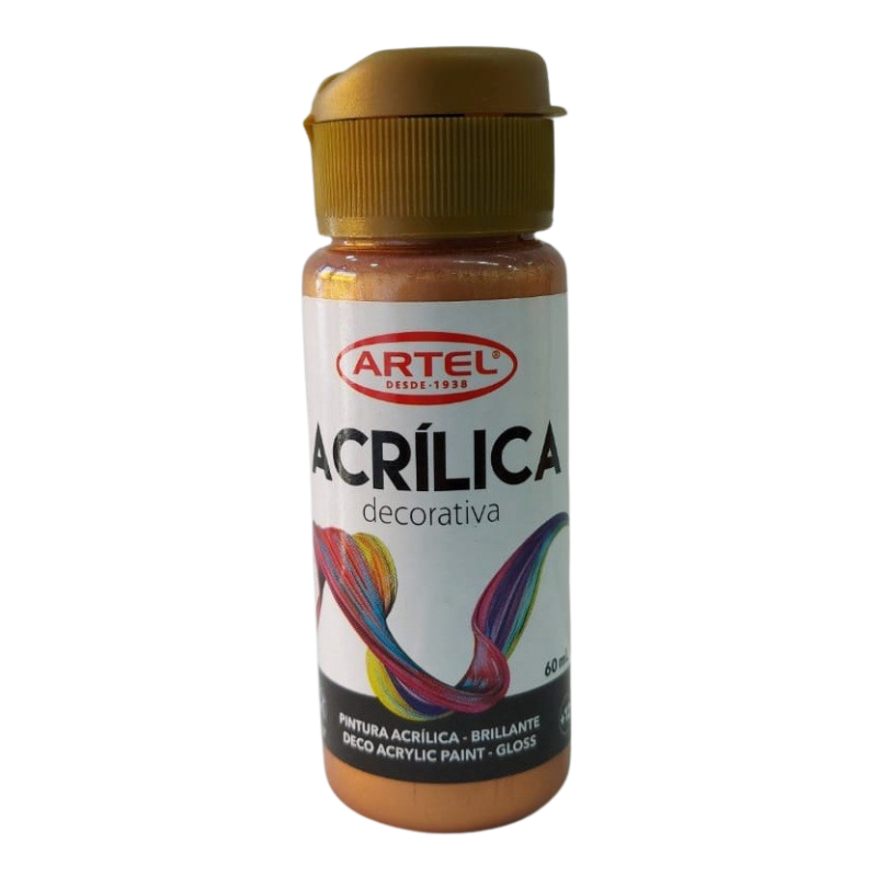 Artel Acrílico decorativo 60ml color 992 Metalico bronce