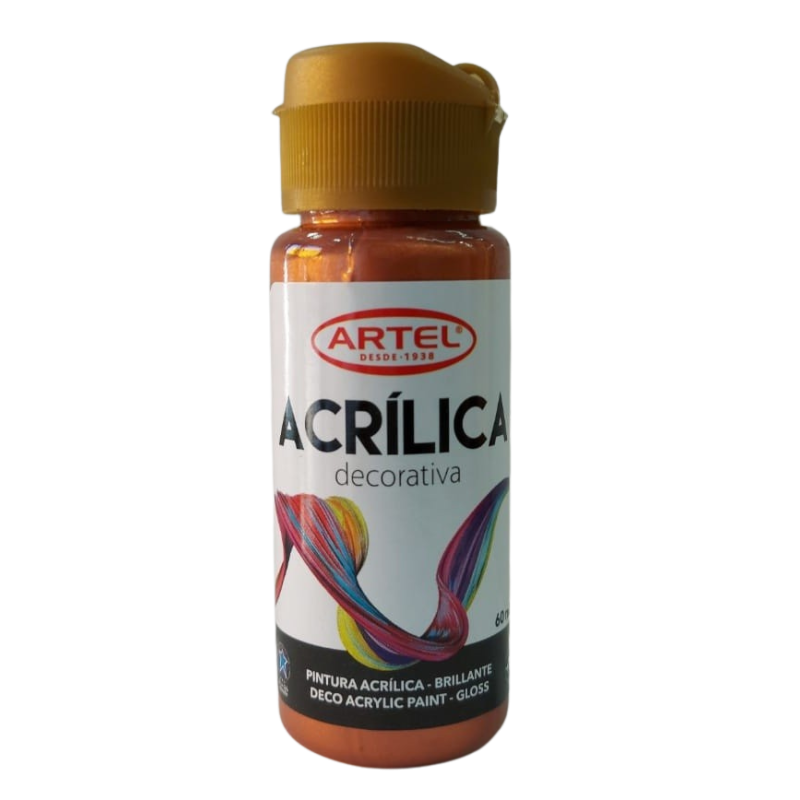 Artel Acrílico decorativo 60ml color 993 Metalico cobre