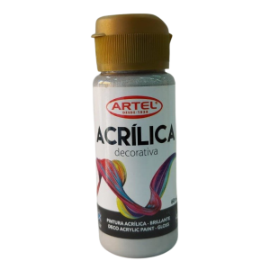 Artel Acrílico decorativo 60ml color 996 Metalico gris