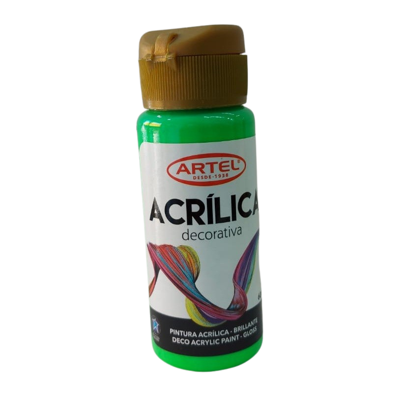 Artel Acrílico decorativo 60ml color 315 Neon verde