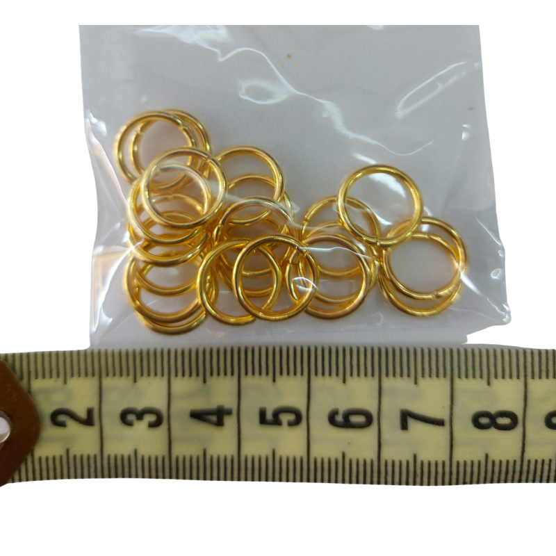 Argollas metálicas doradas