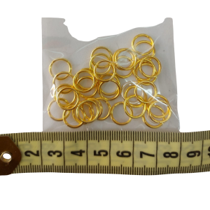 Argollas metálicas doradas