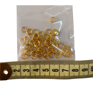 Argollas metálicas doradas