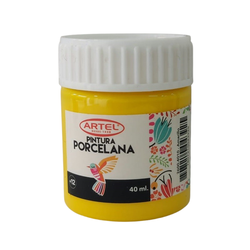 Artel Pintura Porcelana 40ml color amarillo