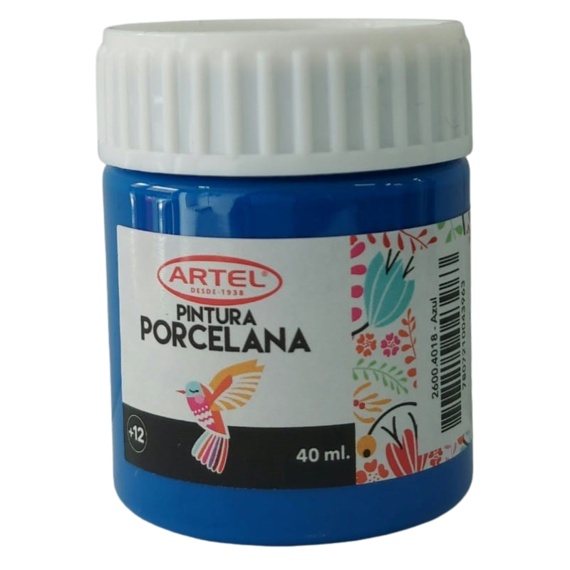 Artel Pintura Porcelana 40ml color azul