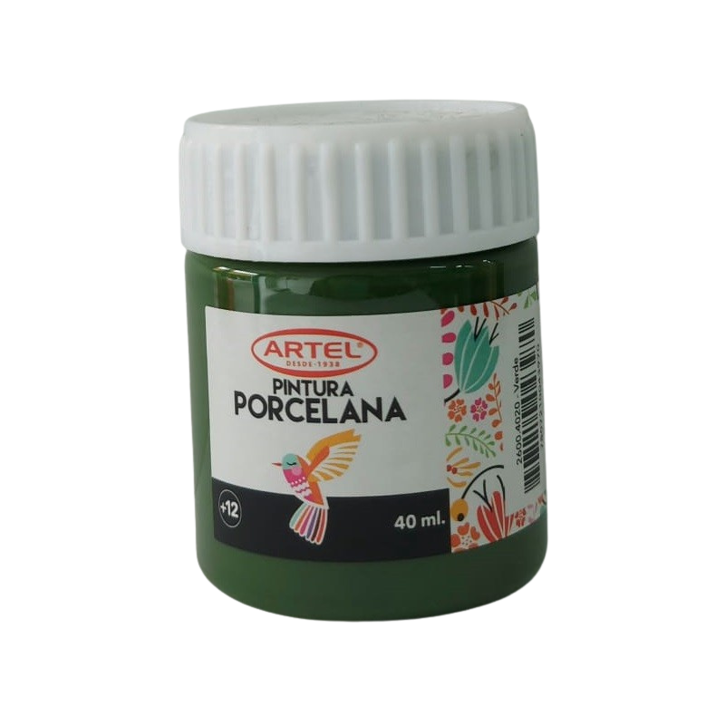 Artel Pintura Porcelana 40ml color verde