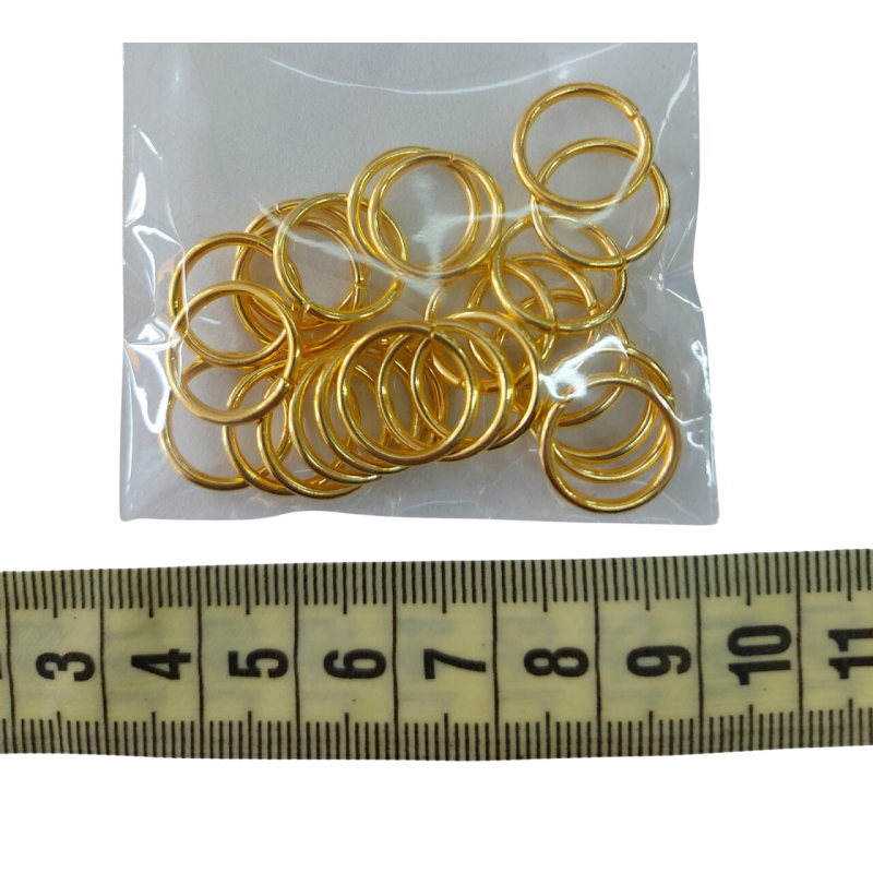 Argollas metálicas doradas