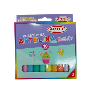 Estuche plasticina Artelina 10 colores pasteles