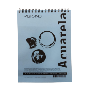 Block fabriano acuarela 25hojas 21X27.9cm