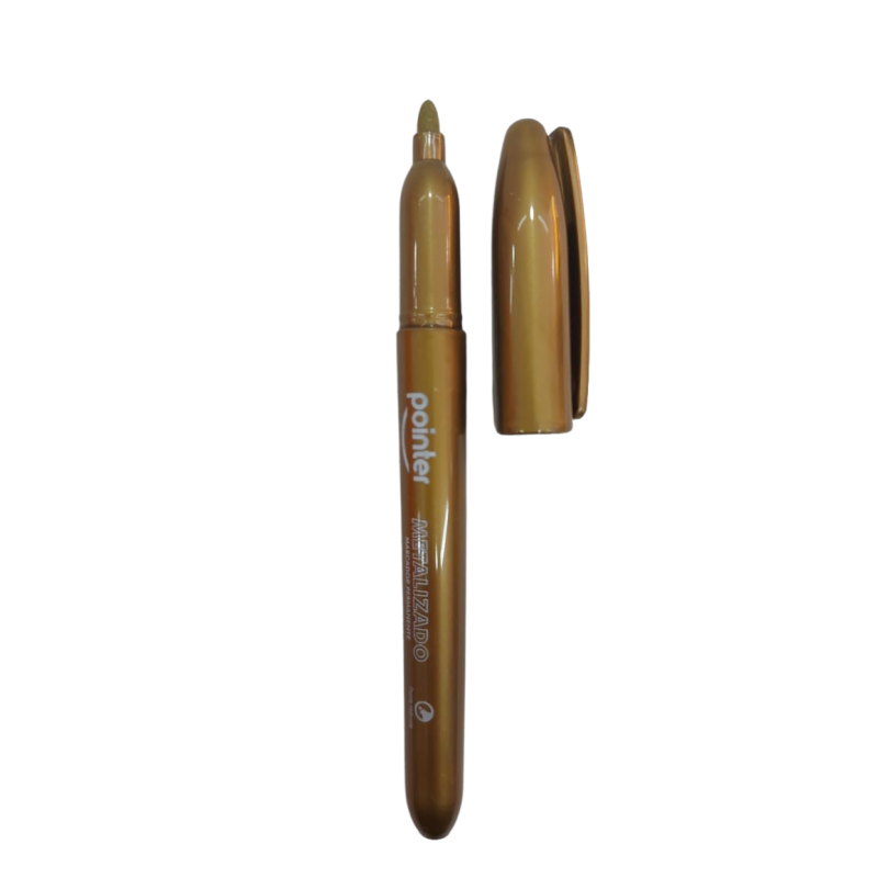 Marcador permanente dorado