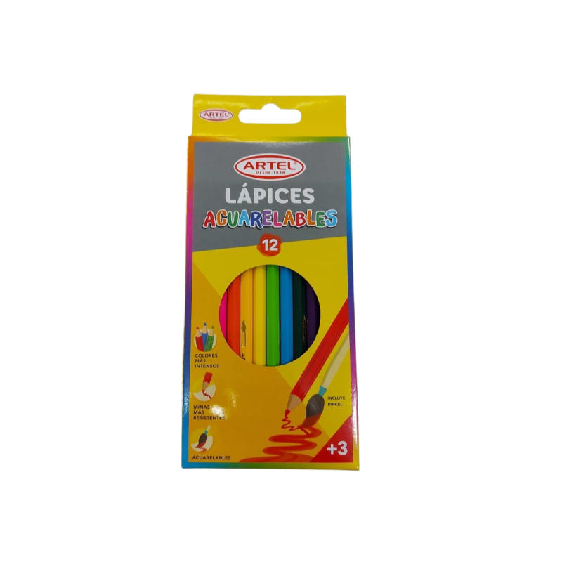 Lápiz de color acuarelable Artel X12