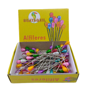Alfiler en caja cabezon COLOR