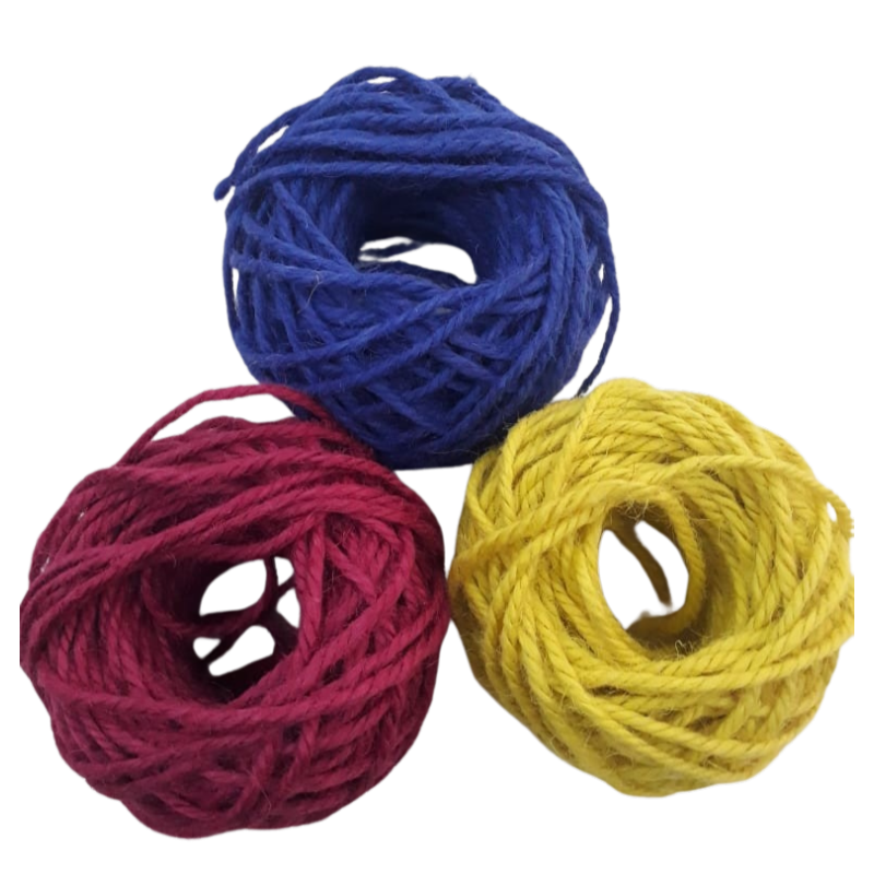 Cañamo natural colores 45gr aprox.