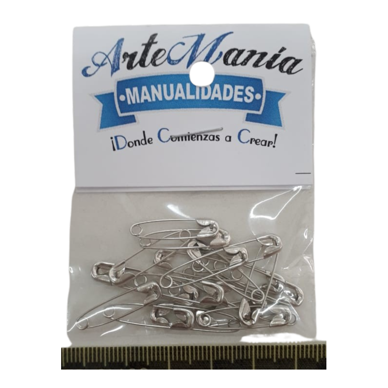 Alfiler de gancho plateado por 20