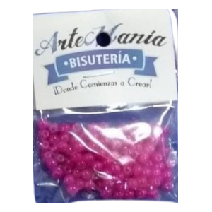 Perla de vidrio redonda chica