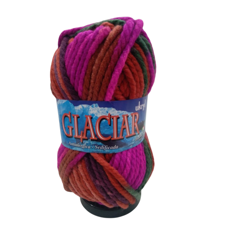 Lana Ukryl Glaciar Estampado 100gr 178
