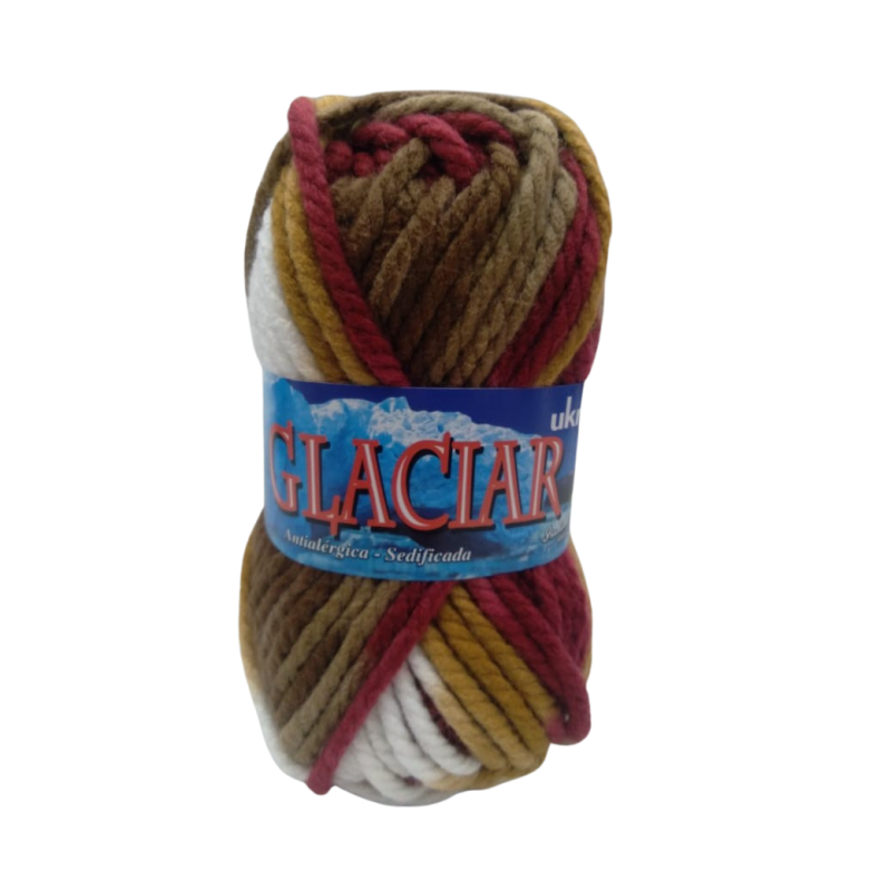 Lana Ukryl Glaciar Estampado 100gr 158
