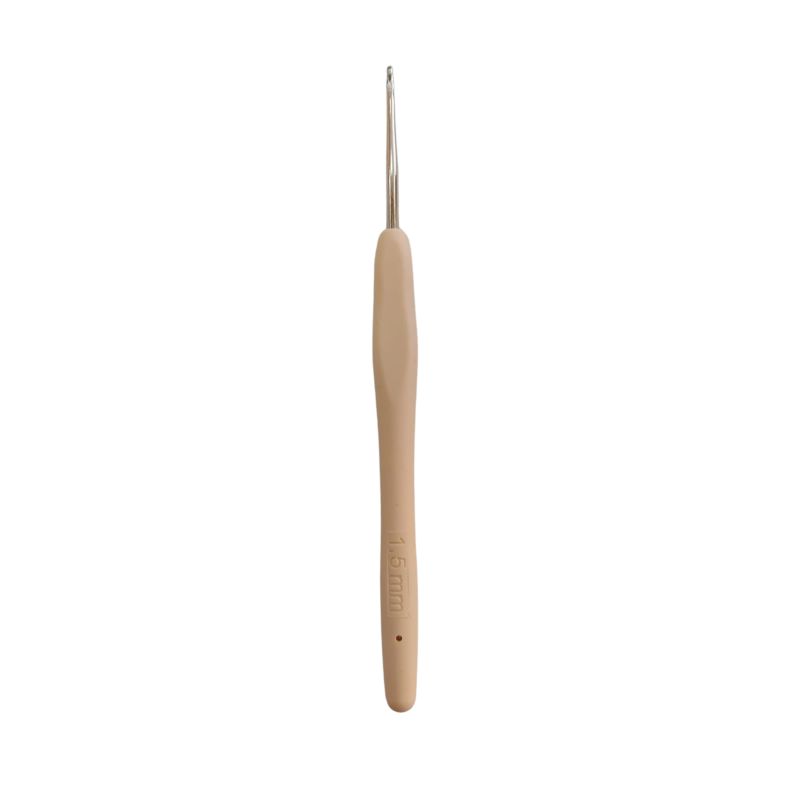 Palillo crochet mango de silicona 1.5