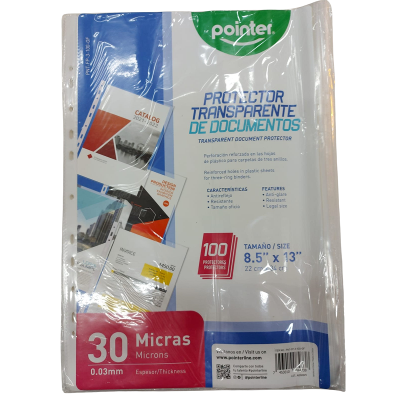 Funda transparente de documentos oficio